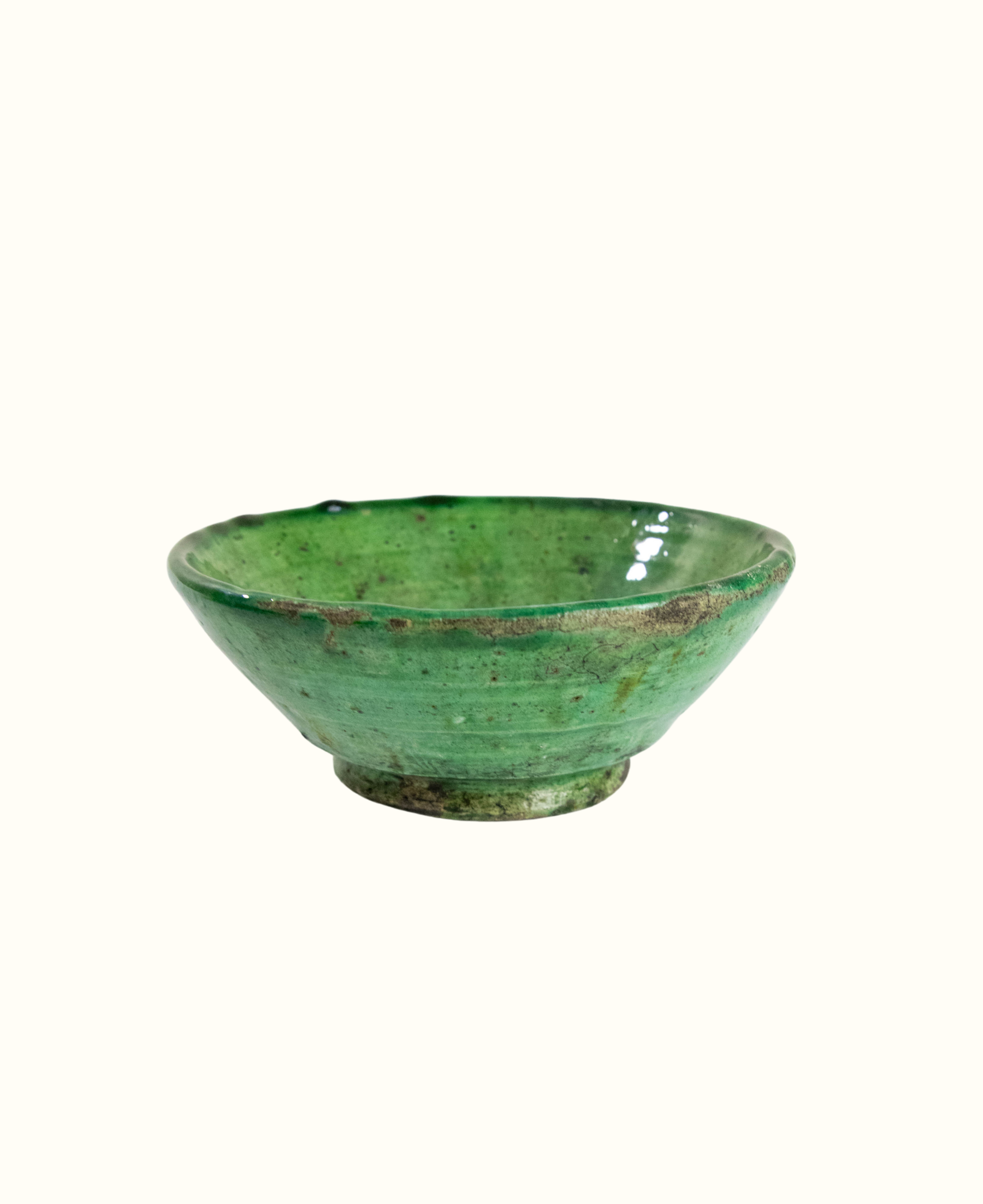 Maison Berber - Wholesale Decorative Plate/Dish/Bowl - Moroccan Vintage Tamegroute Green Glazed Bowl - 4 Sizes 4