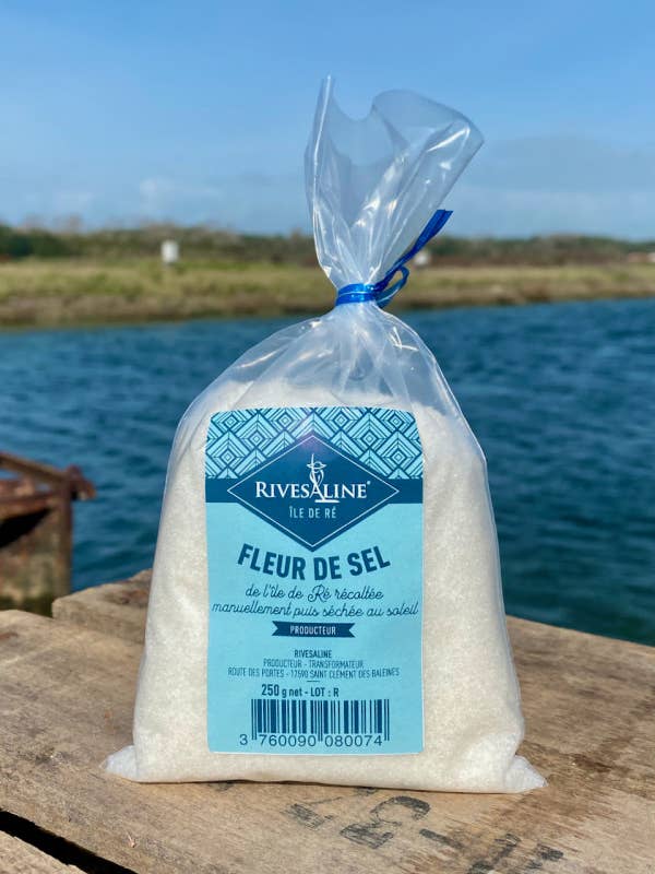 FLEUR DE SEL FROM ÎLE DE RÉ 250 G for wholesale by rivesaline
