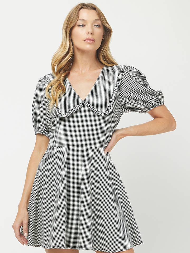 1954ND GINGHAM MINI DRESS for wholesale by Needii