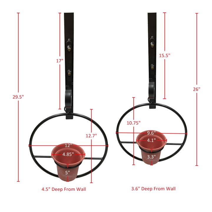 Danya B - Wholesale Hanging Planter - Tivoli 2-Piece Metal Hanging Planter Set2