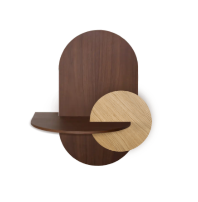 Woodendot – Engroshandel Soveværelsesmøbel – ALBA L - Ovalt Sengebord med skjult opbevaring4