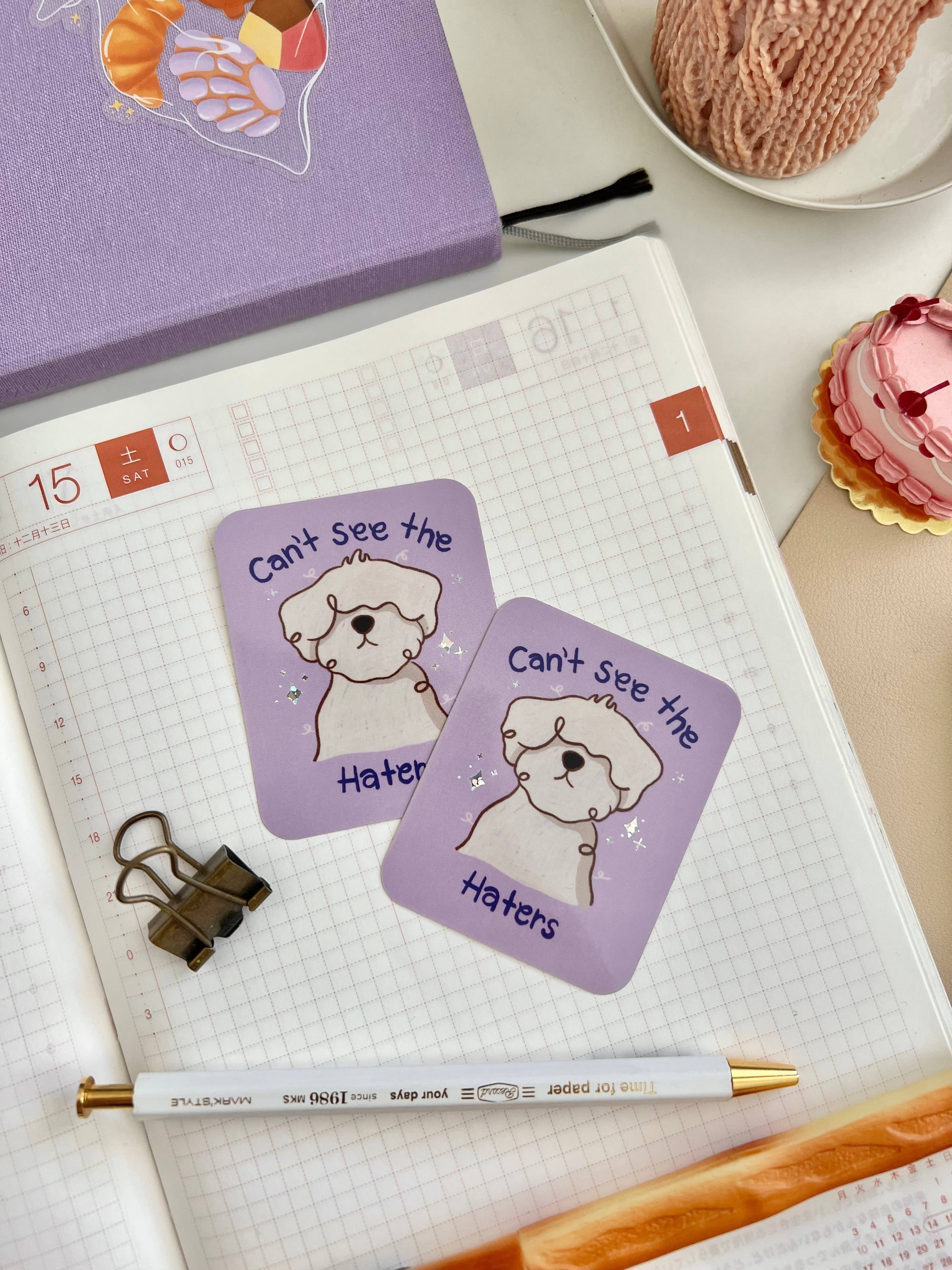 Marlene Vega Studio - Vente Autocollant - Autocollant Impossible de voir les haineux1