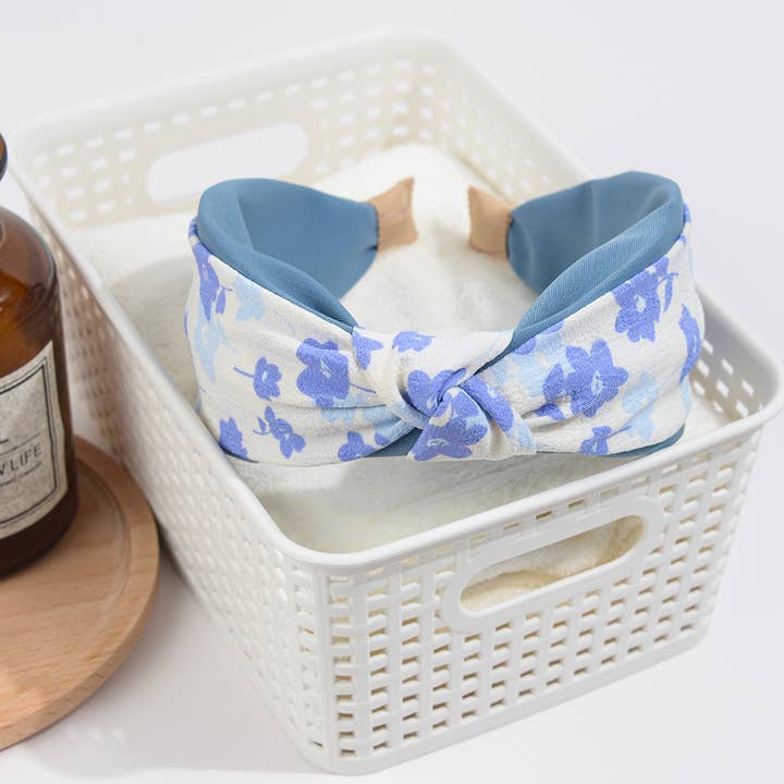 TheDivaSoap - Wholesale Fashion Headband - Women's - Floral Cross Knotted Headband3