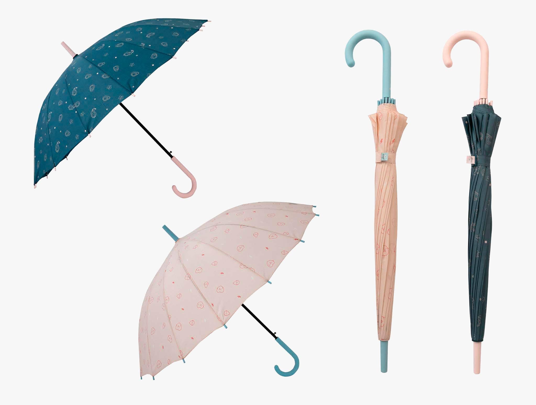 Mkr International - Wholesale Umbrella - Women's - Long Umbrella 16 Printed Ribs | Mr.Wonderful0