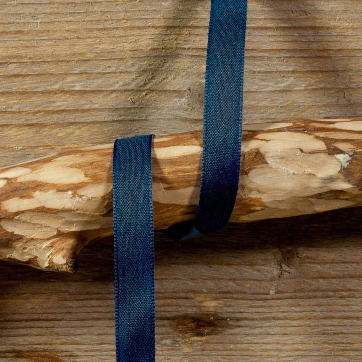 Cinta de regalo de algodón azul oscuro para venta al por mayor de kadopapier.net