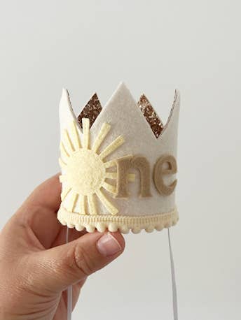 First trip around the sun crown for wholesale by Nash and Willow