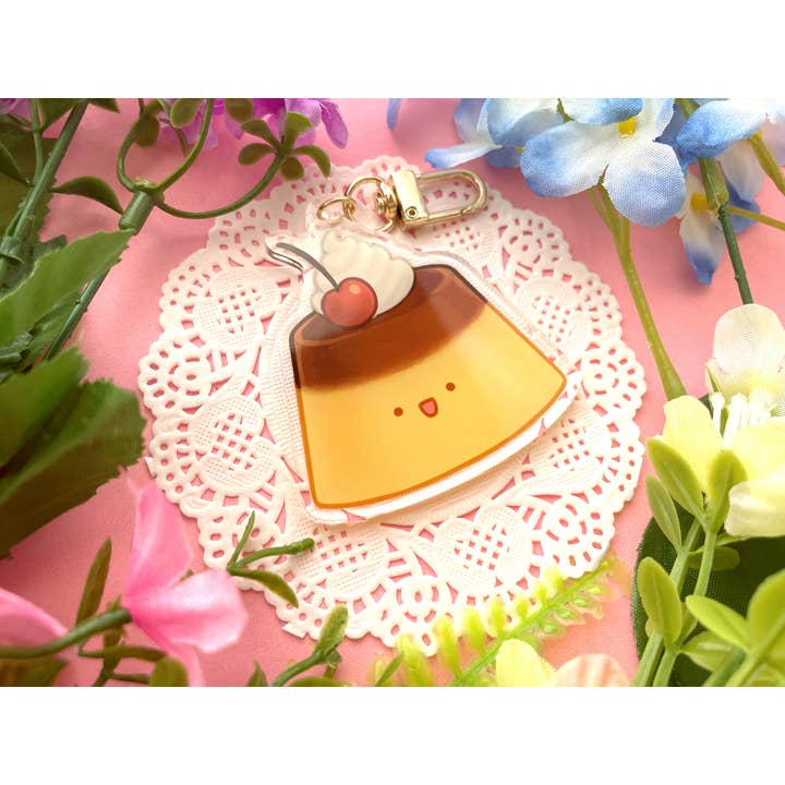 Lilimoon - Wholesale Keychain - Women's - Pudding Keychain Bag Charm Kawaii Drink Food Snack Dessert1