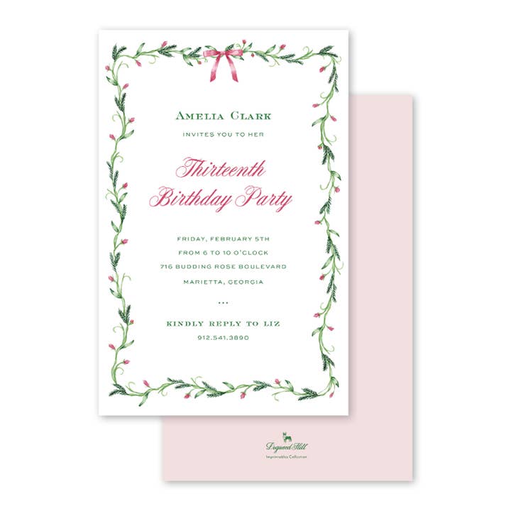 Invitation en vrac Georgia Garden, rose pour la vente par Dogwood Hill