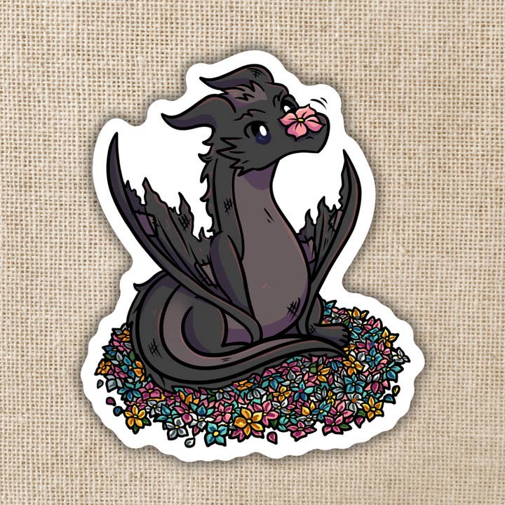 Sticker Abraxos dans les fleurs | Inspiré du trône de verre pour la vente par Kingdom of Threads