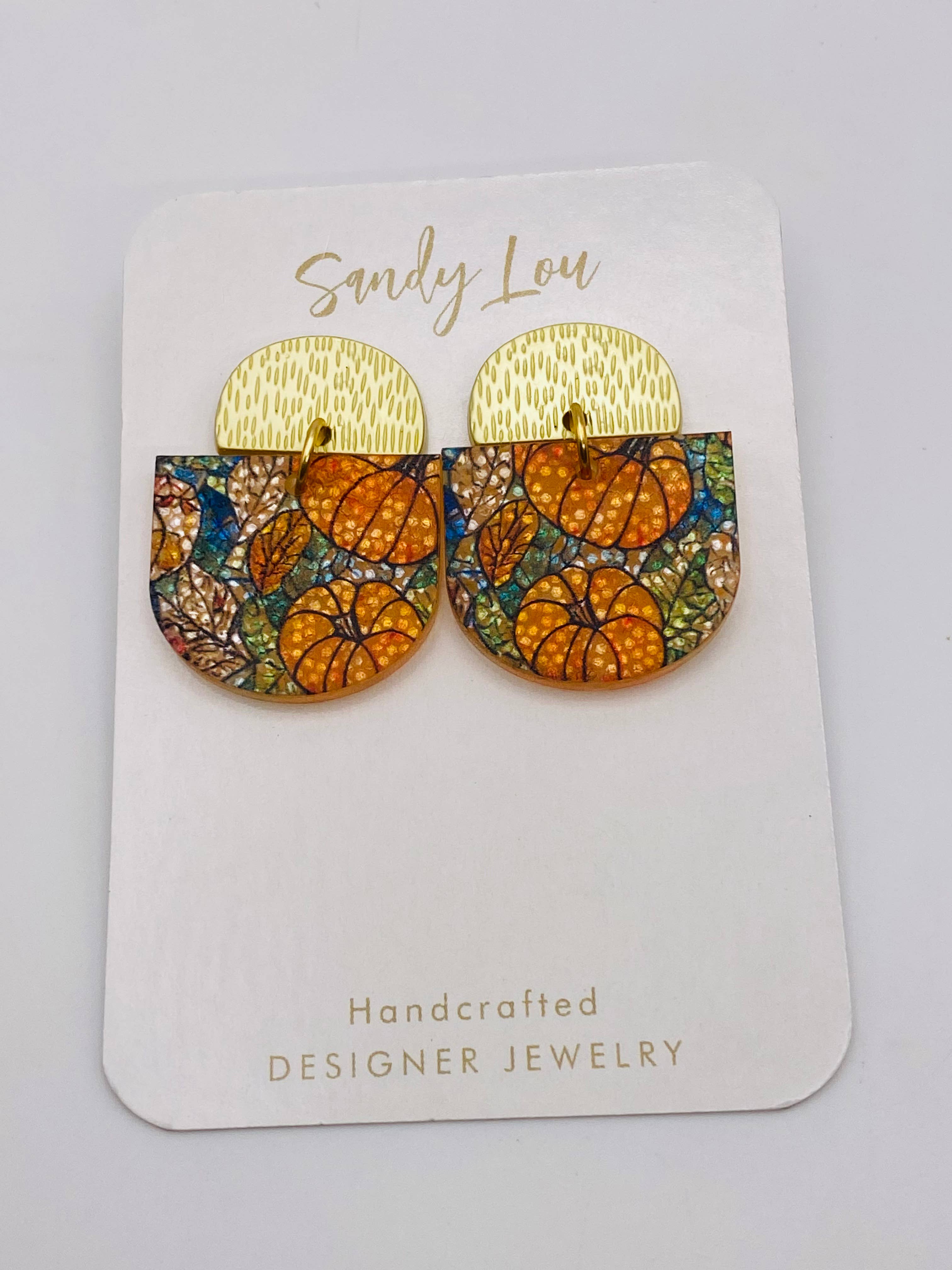 Sandy Lou Designs - Wholesale Dangle Earrings - Pumpkin Harvest Earrings1
