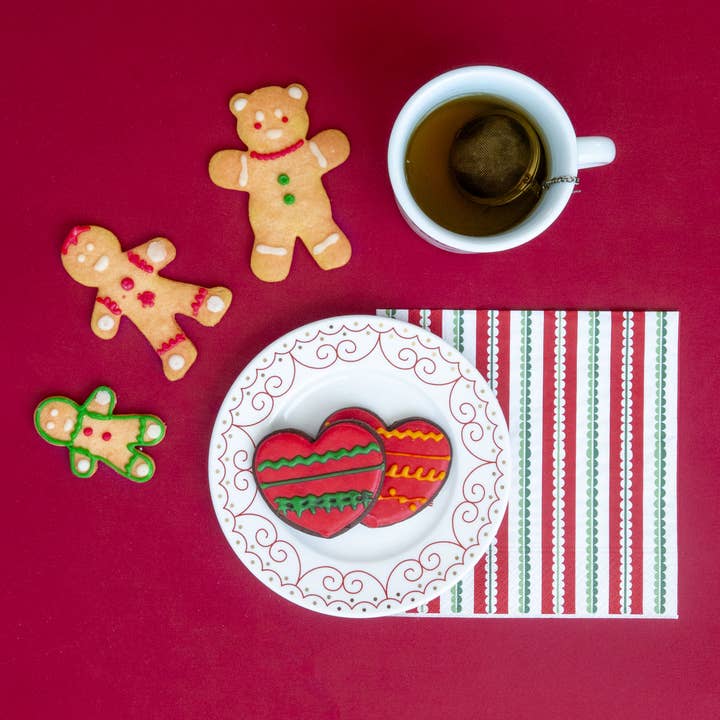 ilaria.i - Wholesale Dinner Plate - SOLO COSE BELLE RED - Porcelain plate with writing