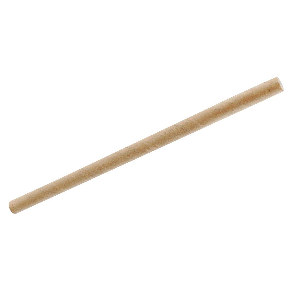 Fackelmann - Wholesale Drink Stirrer - Box of 50 Fackelmann Eco Fri brown rigid paper straws4