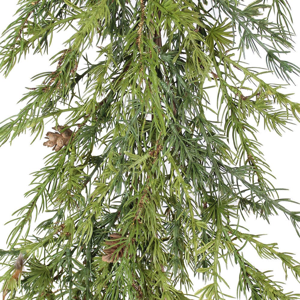 CG Hunter - Wholesale Bunting/Garland - 9' Artificial Pine Garland with Pinecones4