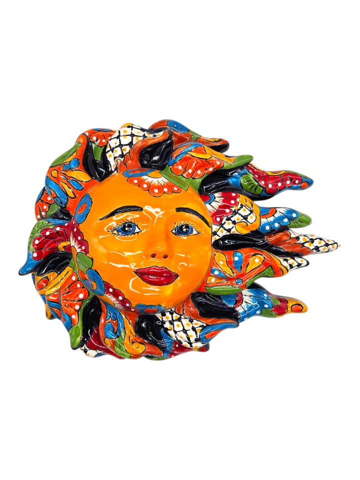 WINDY WALL SUN DOUBLE FLAME for wholesale by Pottery Express