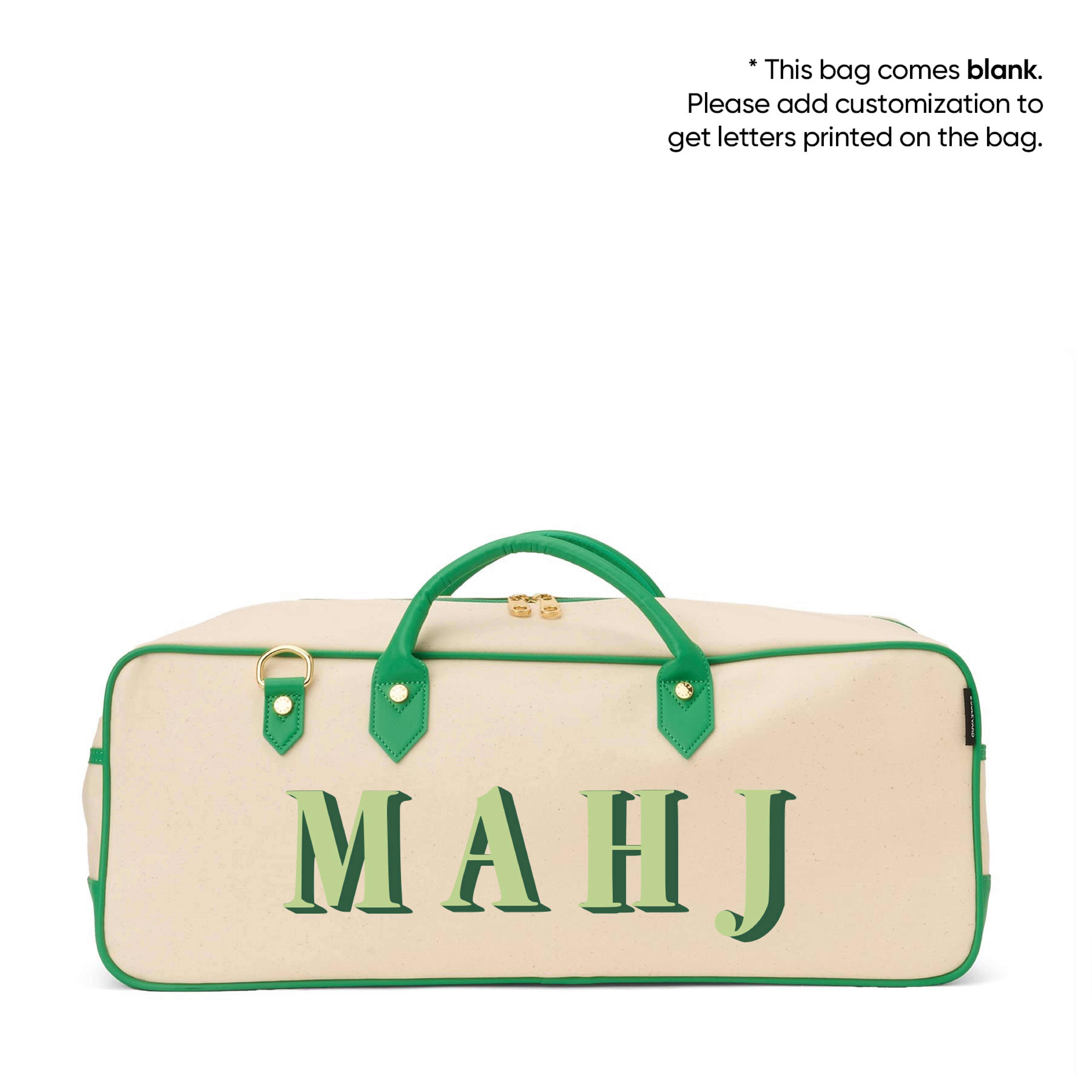 Boulevard - Wholesale Tote Bag - Women's - "Margo" Natural Mahjong Tote (Personalizable)6