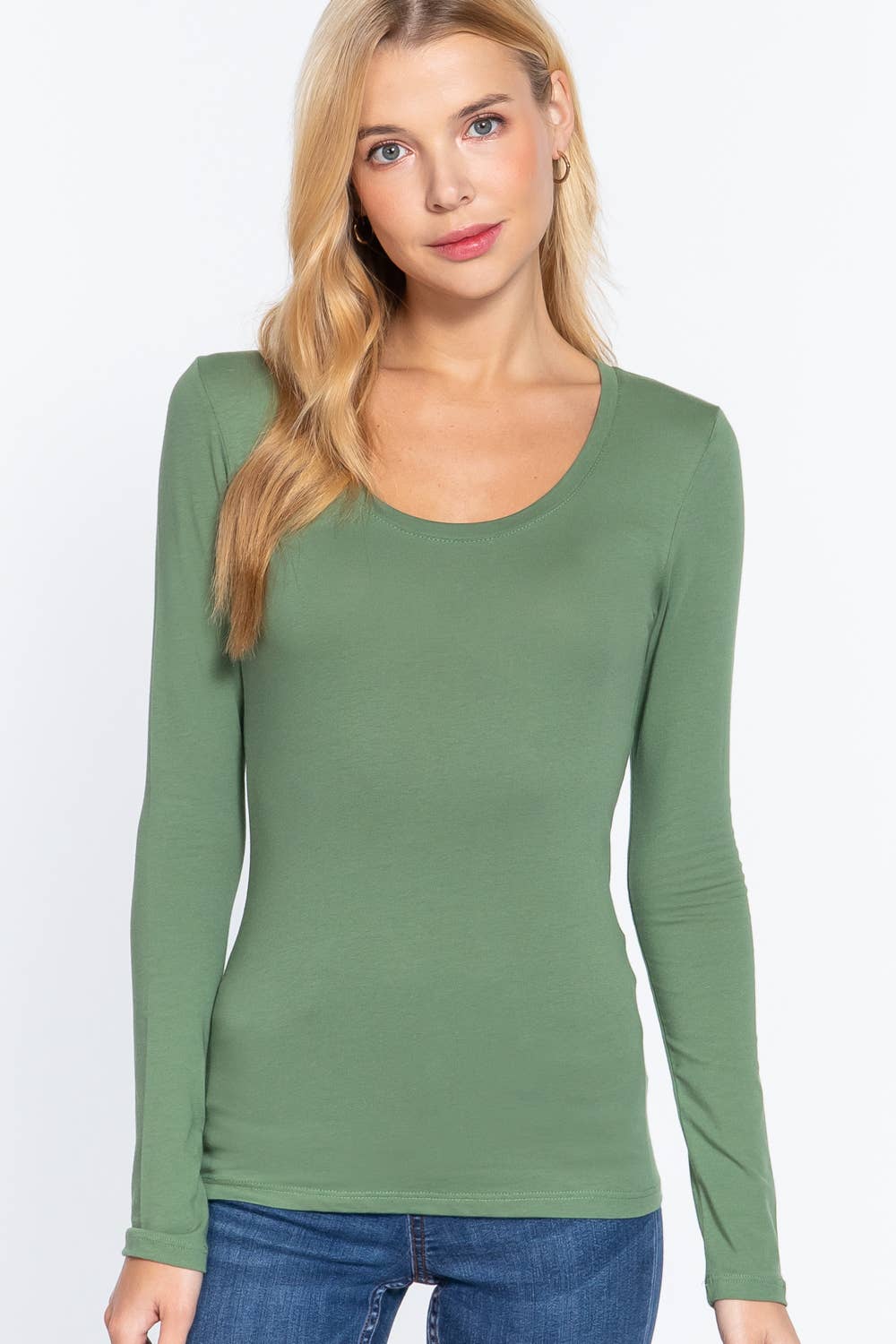 Vanilla Monkey - Wholesale Knit Top - Women's - Long Sleeve Scoop Neck Basic Top22