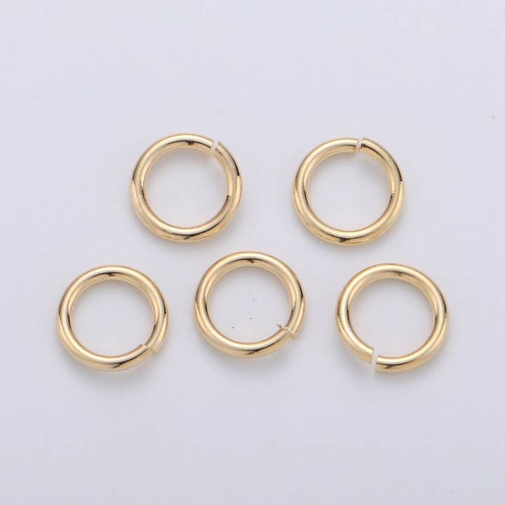 Aim Eternal - Wholesale Craft Supplies - Open Jump Ring Real Gold Plated Jump Ring 4mm, 7mm with 20 gauge / 0.8mm thickness for Jewelry Supply Component 10gram SP-1580 SP-1581 SP-1592 SP-1593
