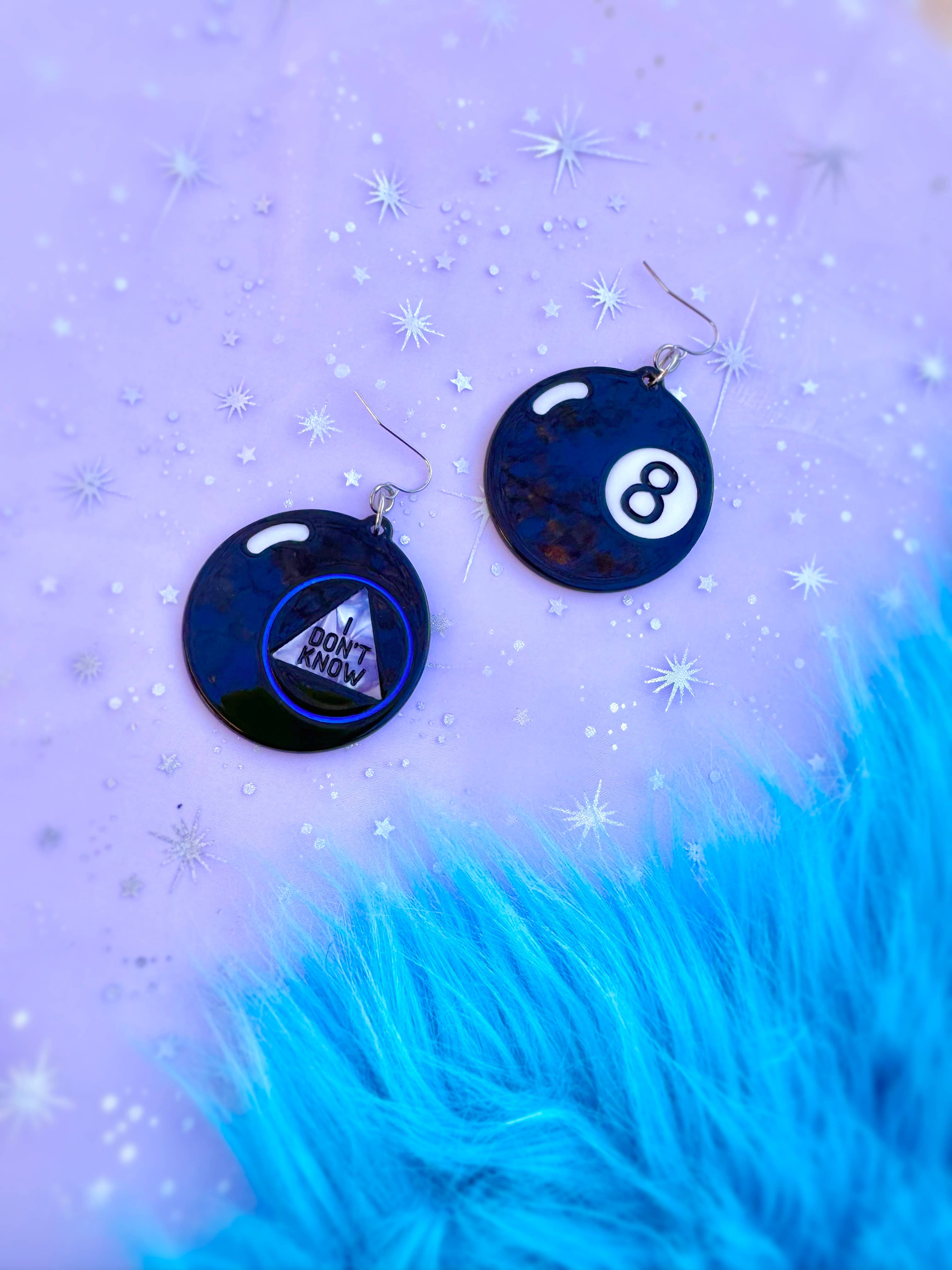 Peach Beast - Wholesale Dangle Earrings - Magic 8 Ball Earrings3