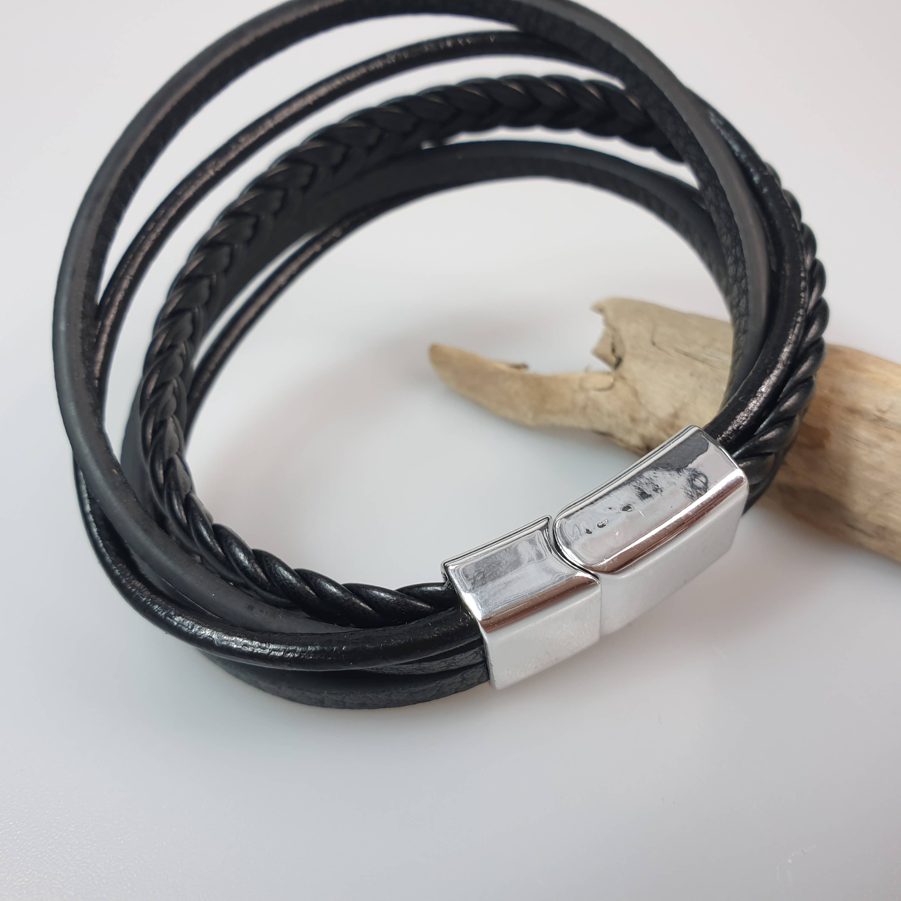 AmberLithuania - Wholesale Jewelry - Men's - Leather bracelet Armband for men Mans jewelry3