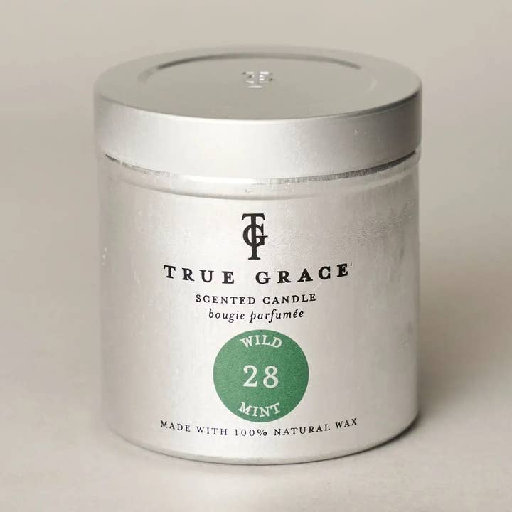 Vela en Lata de Menta Silvestre - Aroma Herbal, Cera Natural para venta al por mayor de True Grace Europe