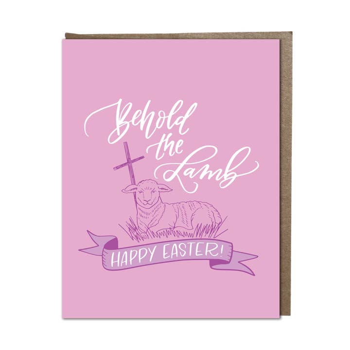 Cartão “Eis o Cordeiro” por atacado de Krystal Whitten Studio