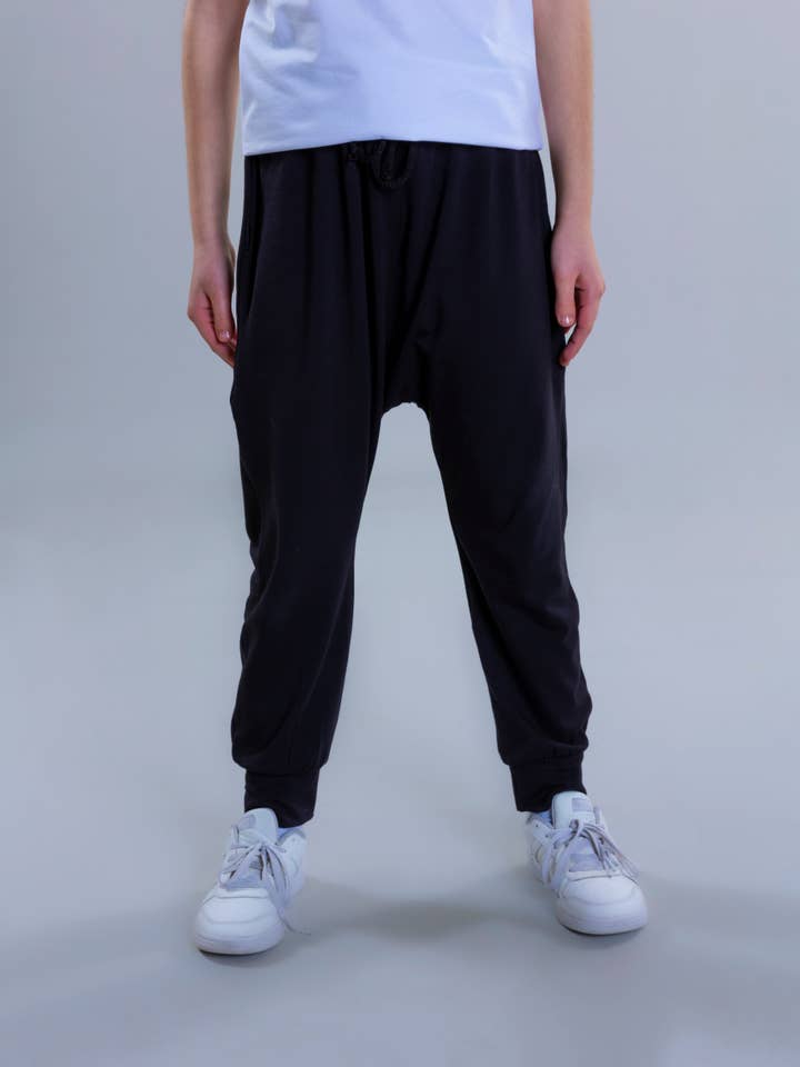 Harem Pants For Girls - Black for wholesale by Pear