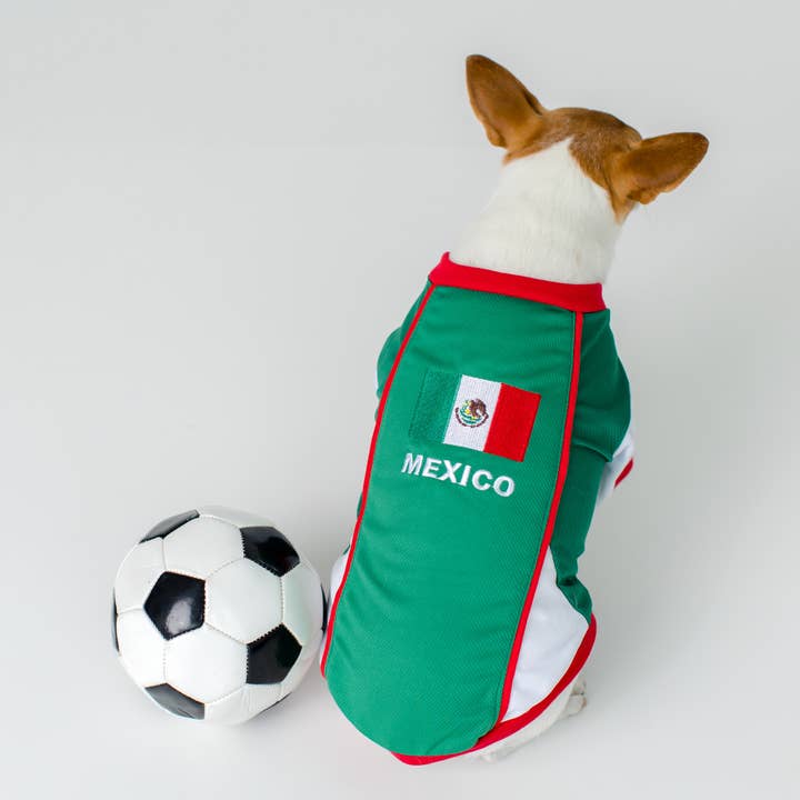 Parisian Pet® - Wholesale Pet Jersey - Dog - Team Mexico Jersey Dog T-Shirt – Trendy Football Pet Jersey