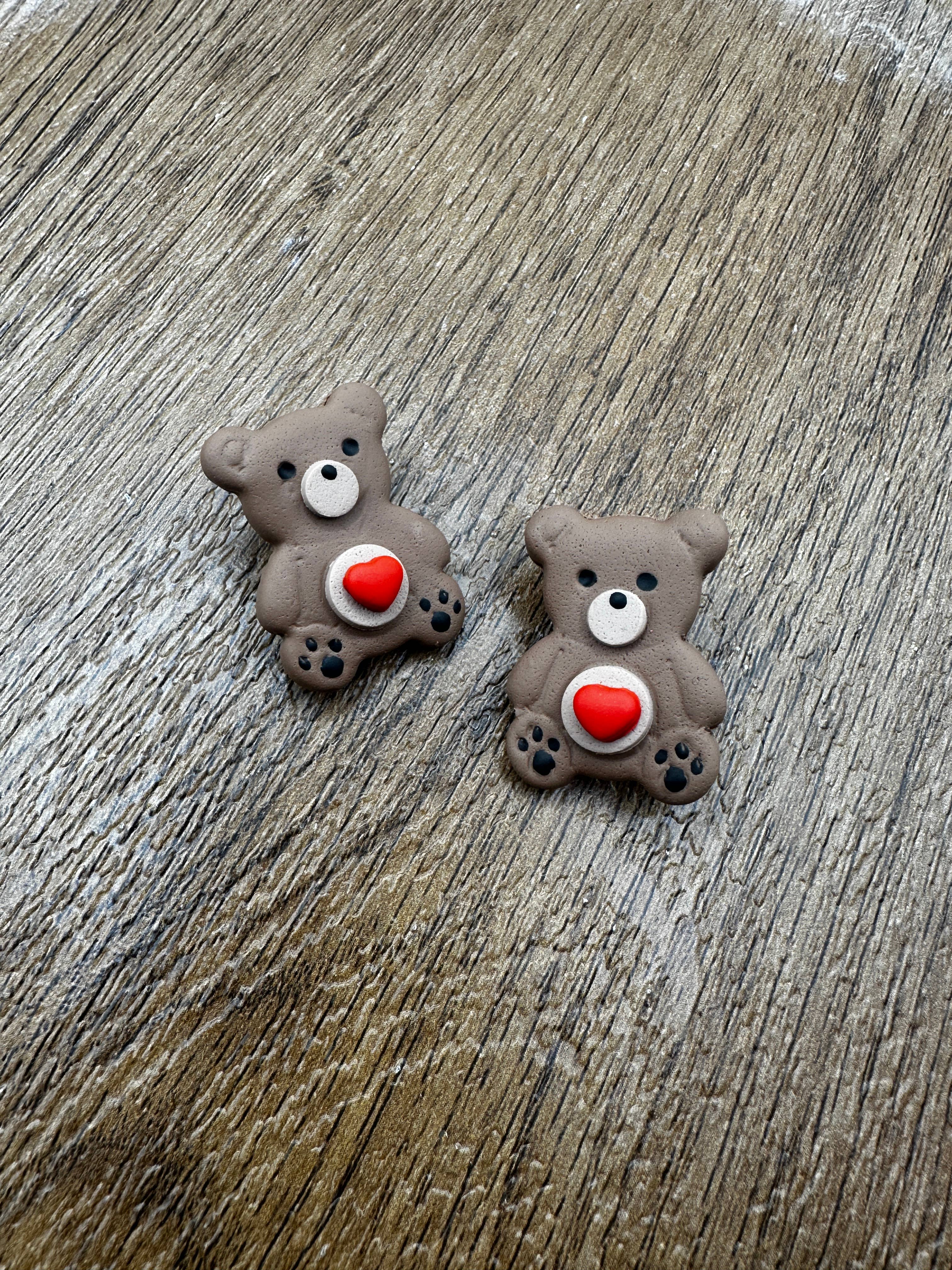 Making with Molli - Wholesale Brooch - Teddy Bear Polymer Clay Pin