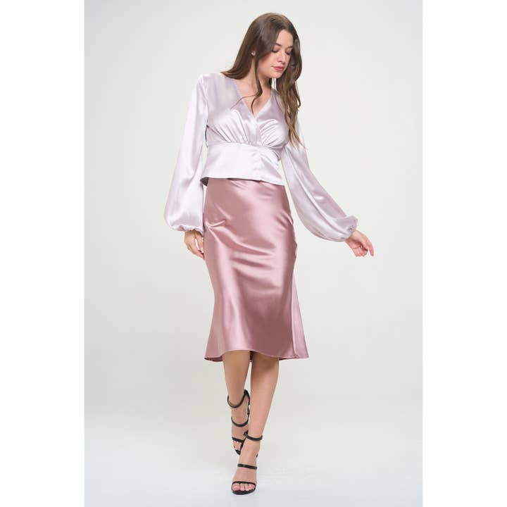 JUPE SIRÈNE EN SATIN pour la vente par TREND SHOP