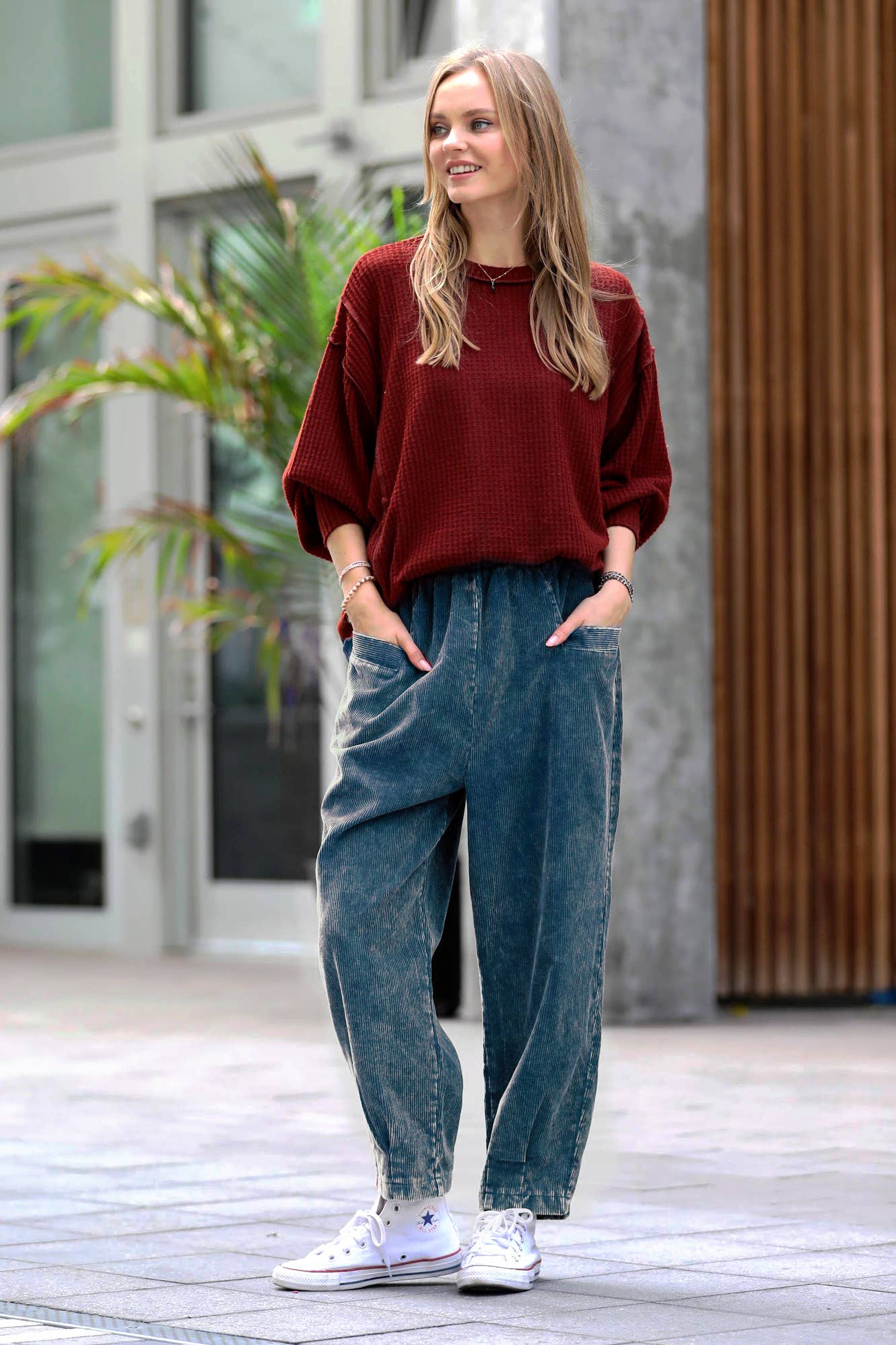 42POPS - Wholesale Pants - Women's - ",,,,.....Vintage wash corduroy pants21