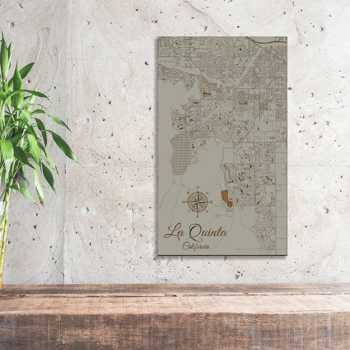 California: La Quinta Street Map for wholesale by Fire & Pine
