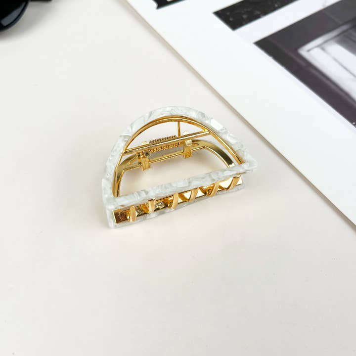 mildstyles - Wholesale Hair Clip - Women's - Half round alloy hair claw clip2