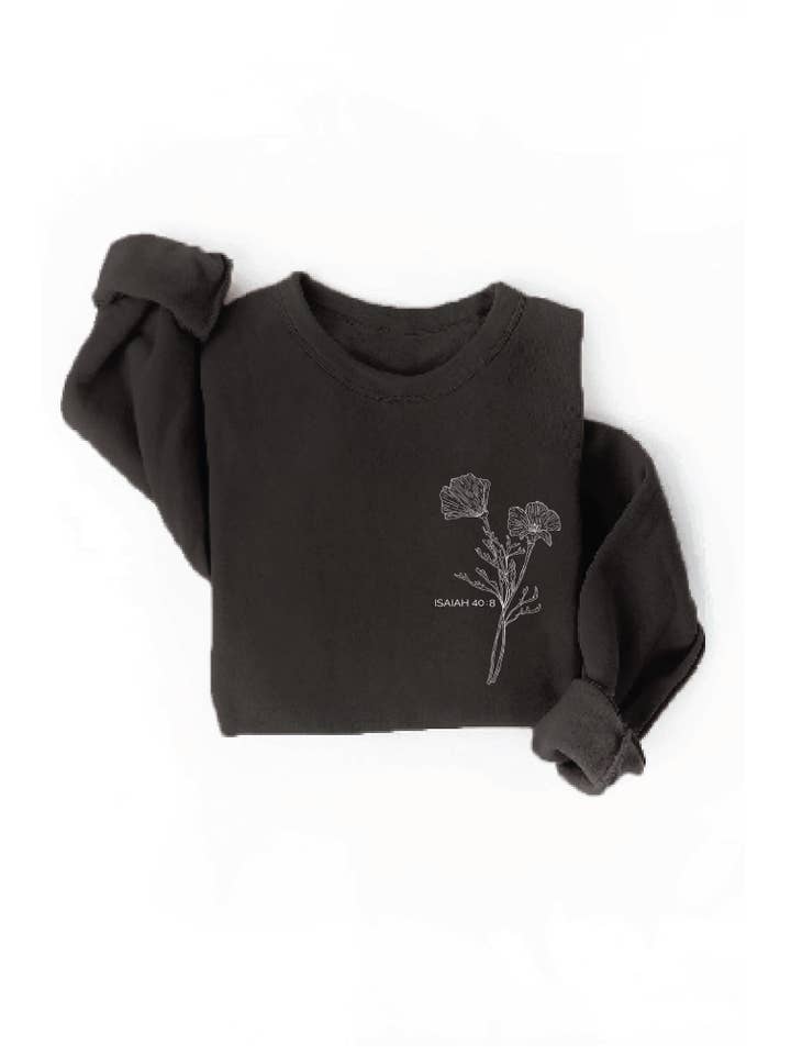 OAT COLLECTIVE - Vendita all'ingrosso Felpa stampata - Donna - Felpa grafica con stampa frontale e posteriore ISAIAH 40:8