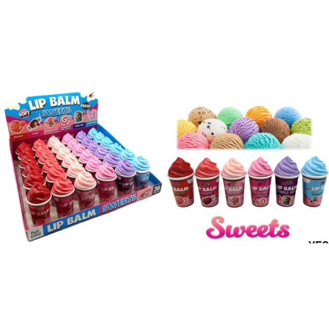 Ice-shaped lip balm for wholesale by LS GROUP