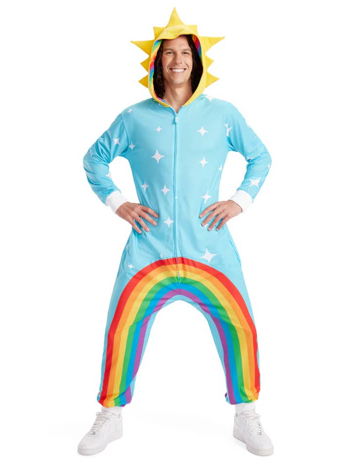 Chasing Rainbows Onesie - Men's Halloween Costume Jumpsuit for wholesale by Tipsy Elves