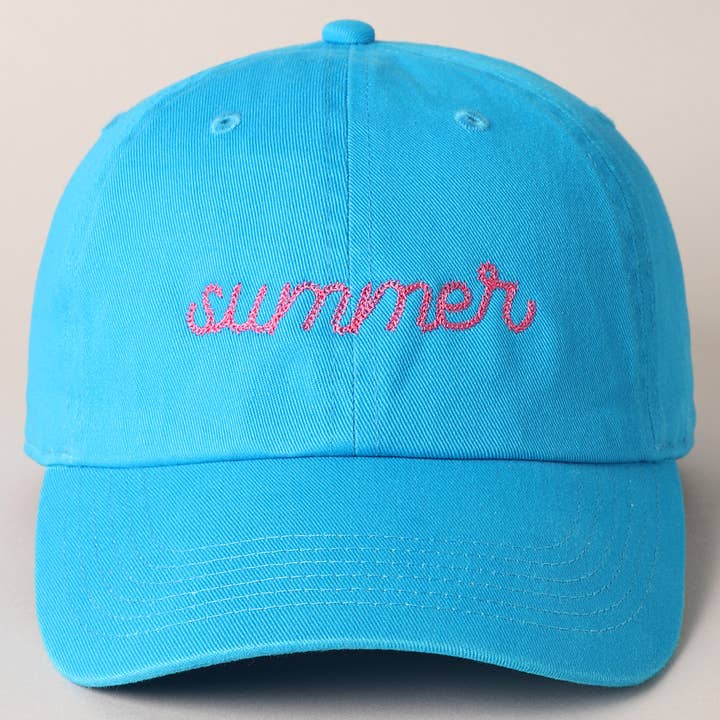 Fashion City - Wholesale Baseball Cap - Women's - Summer Letter Graphic Embroidery Baseball Cap