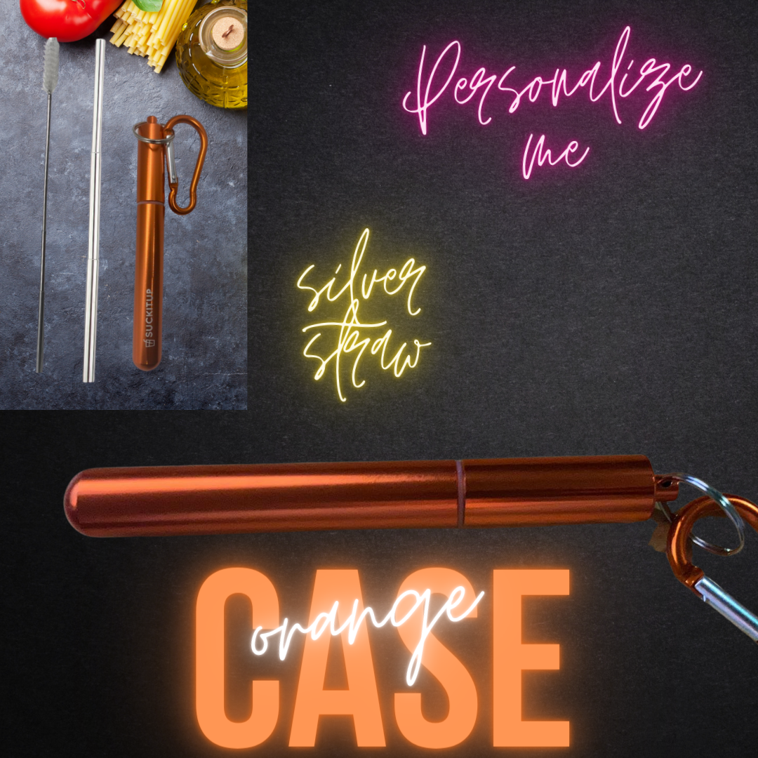 Suck It Up Straws - Vente Paille - Pailles métalliques télescopiques avec étui pour porte-clés et brosse de nettoyage26