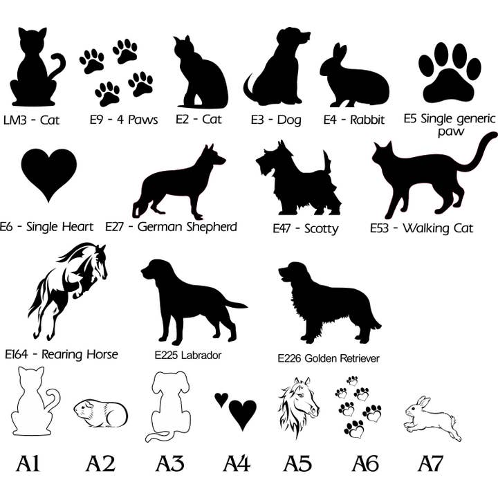 Gepersonaliseerd gedenkteken voor huisdieren, herdenkingsstok van glad leisteen, 46 cm voor wholesale door The House nameplate company