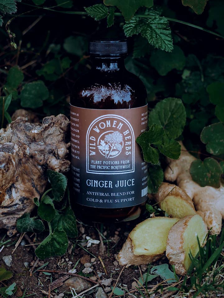 Jus de gingembre (4 oz) pour la vente par Wild Women Herbs