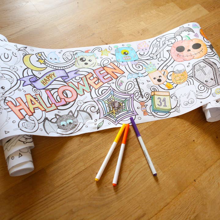 Artistic Chaos Ink | Halloween Coloring Roll - 18 ft long for wholesale by Artistic Chaos Ink