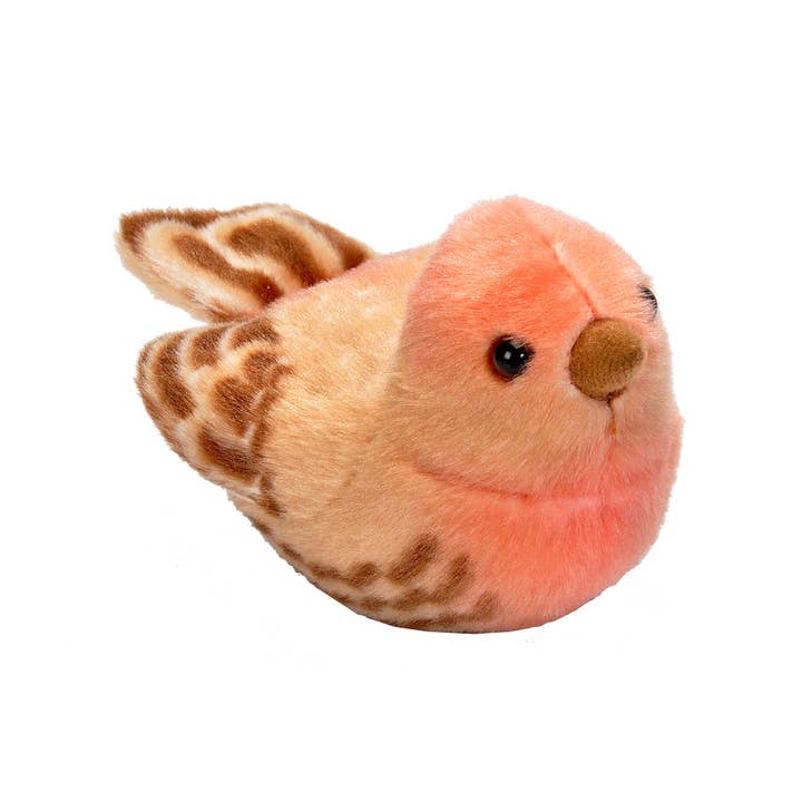Wild Republic - Wholesale Stuffed/Plush Toy - Kids & Baby - Audubon II House Finch Stuffed Animal W Sound 5.5"