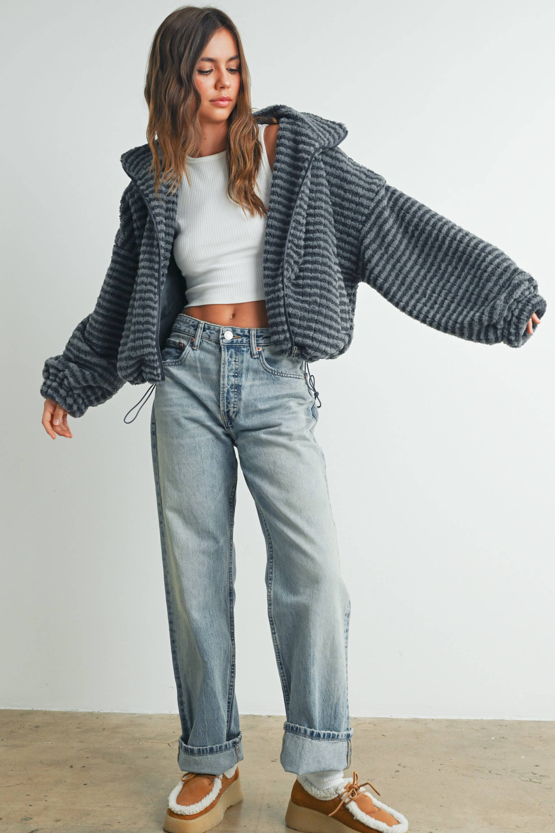 BUTTERMELON – Engroshandel Puffer jacket - Dame – Vatteret jakke med krave - BMJ749722