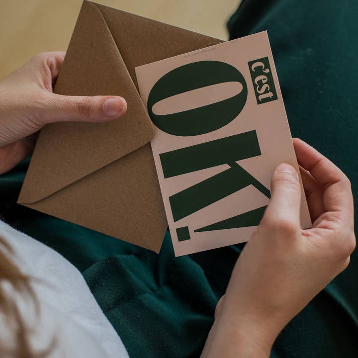 Papier and Co. - Wholesale Everyday Greeting Card - Map - It's Ok1