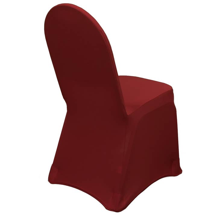YOUR CHAIR COVERS - Wholesale Chair/Sofa Slipcover - Spandex Banquet Chair Cover Burgundy