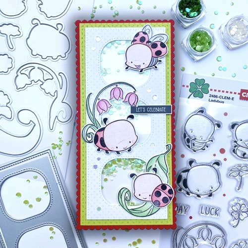 Impronte D'Autore - Wholesale Rubber/Decorative Stamp - Ladybug transparent polymer stamps7