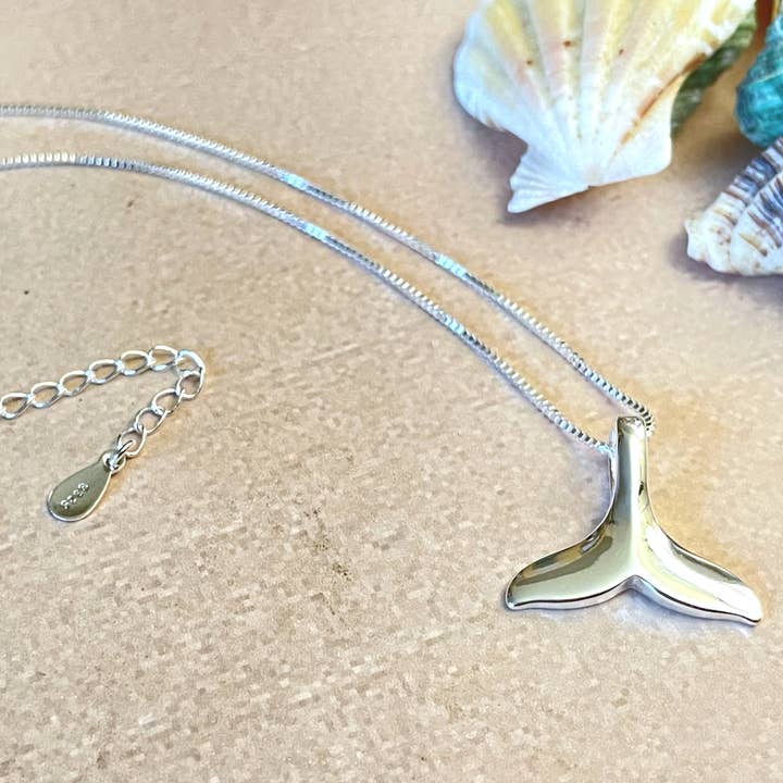 Blueyejewelry - Wholesale Pendant/Charm Necklace - Whale Tail Necklace - 925 Sterling Silver Mermaid Pendant 8