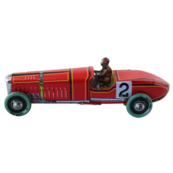 Tribal Trade GmbH - Wholesale Classic Toy - Kids - Vintage racing car No. 2 tin toy
