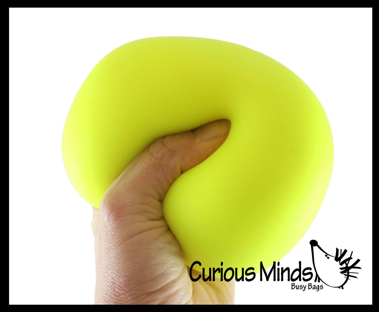 Curious Minds Toys - Wholesale Stress Relief Ball/Dough - 1 Jumbo 4" Doh Stress Stretch Ball - Moldable Pinch Poke Se3