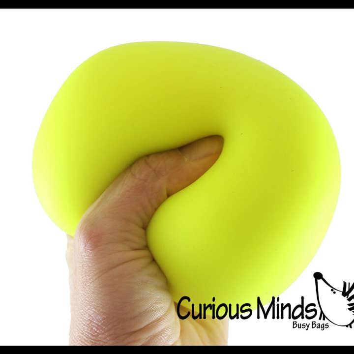 Curious Minds Toys - Wholesale Stress Relief Ball/Dough - 1 Jumbo 4" Doh Stress Stretch Ball - Moldable Pinch Poke Se3