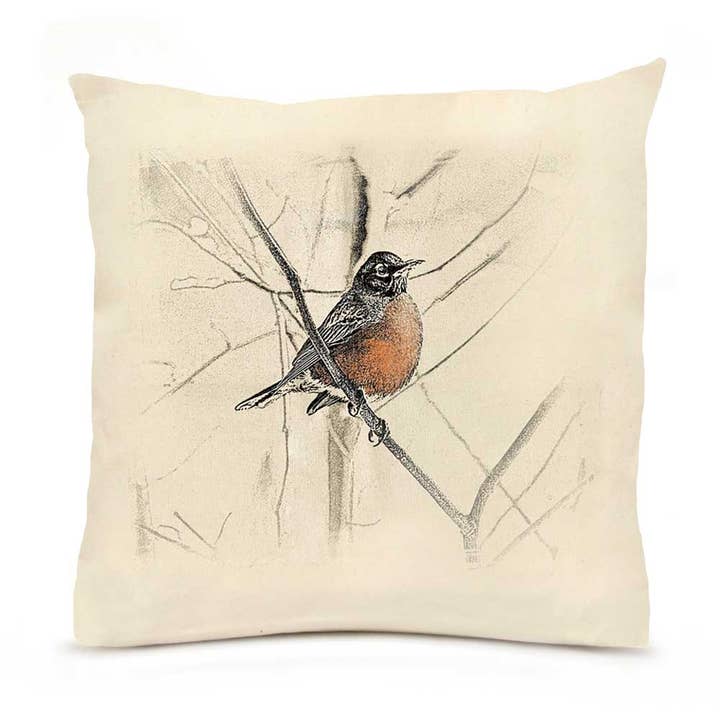 Almohada Robin 18 x 18 para venta al por mayor de Eric & Christopher